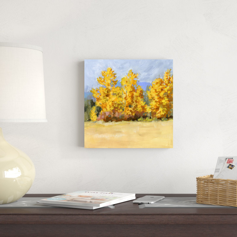 Golden Aspen Trees I, H 12 po x l 12 po