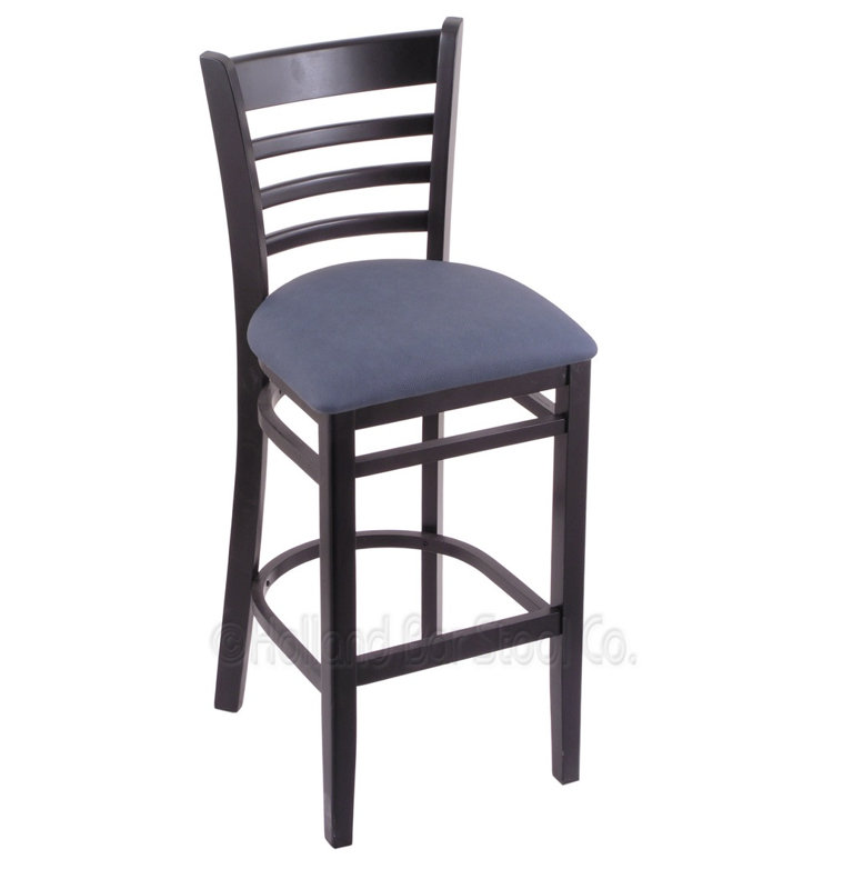 Tabouret de comptoir 25 po, Noir, Baie Rein