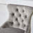Swivel Velvet Barstools With Button Tufted Decoration, Wooden Legs, And Chrome Nailhead Trim, Set Of 2-2029298312