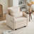 87''W 3-In-1 Convertible Sleeper Chair Bed, 3-Section Extra Length Adjustable Backrest  With 2 Cushions & Storage Bag-1712303260