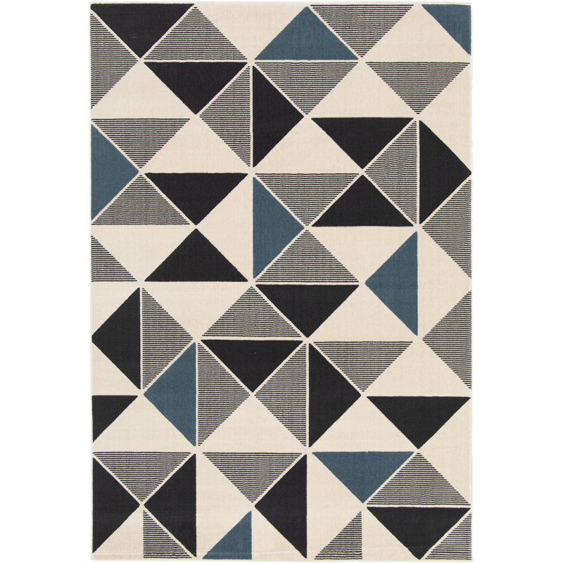 Cherine Geometric Area Rug, Rectangle 120 x 170cm