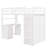 Loft Bed With Drawers, Desk And Wardrobe-1223500682-1223500683