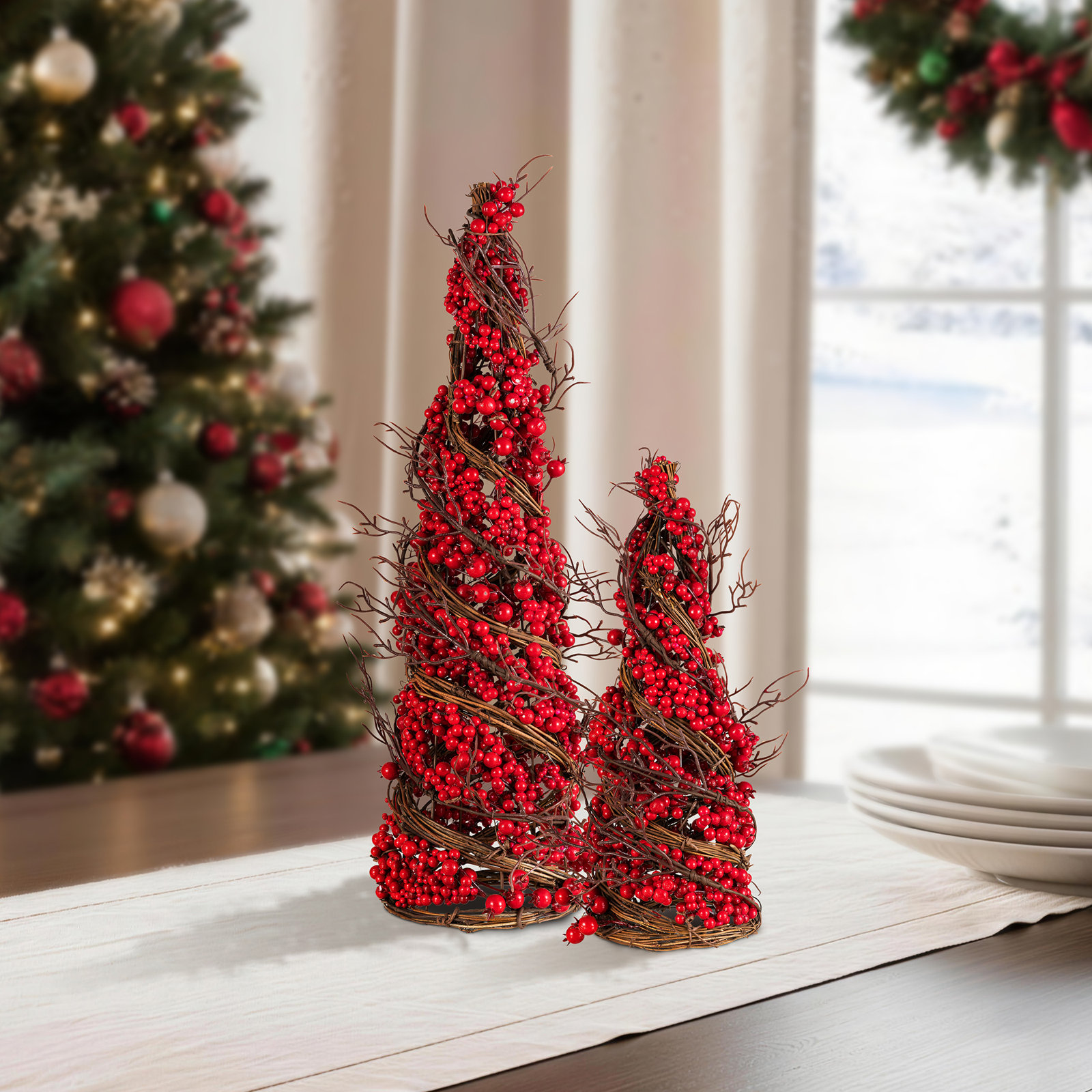 Red 2' Christmas Tree