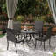 Chaises de patio Comfort, acier rotin Pe, sièges de patio modernes