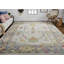 Karina Hand Knotted Wool Floral Area Rug in Blue/Gray/Rust/Gold-1094914652