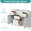 Base de meuble-lavabo simple 48 po Spindell seulement