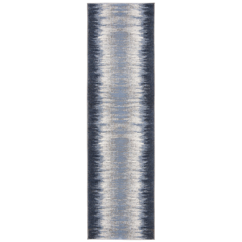 Prue Performance Abstract Rug, Rectangle 2'3" x 8'