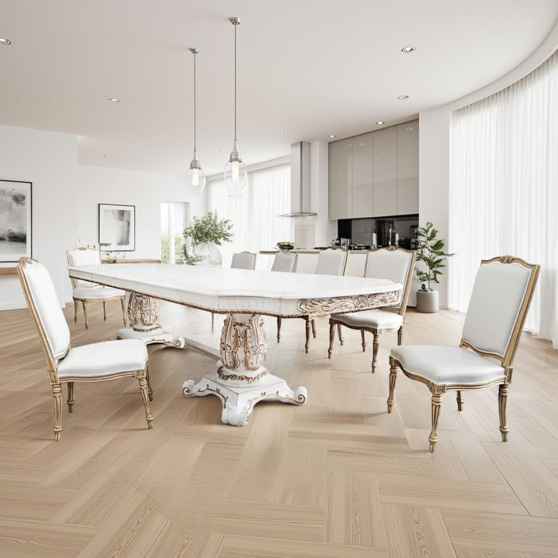 Foellers 48 " Extendable Rectangular Dining Table, 48''W x 84"L