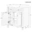 Armoire de meuble-lavabo 30 po avec comptoir d'évier, armoire de rangement pour salle de bain avec 2 portes et tablette réglable
