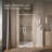 Statement76" H Pivot Shower Door With 5/16"-Thick Glass-115312549