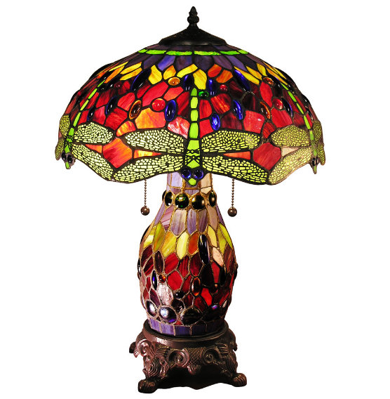 Lampe de table métallique 23 po Ziemer, Rouge