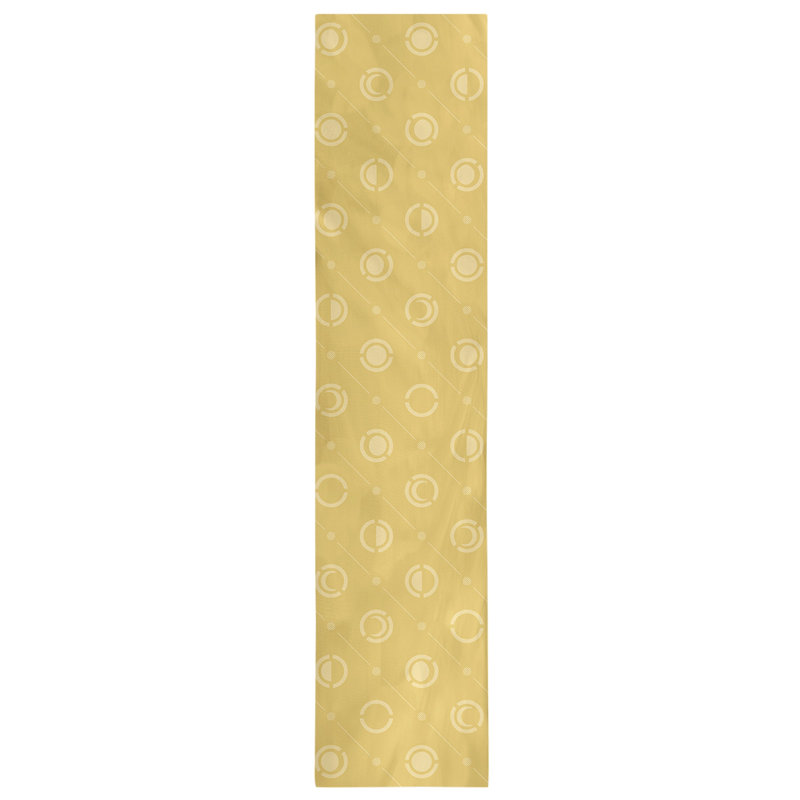 Chemin de table Classic Moon Phases, 16 po x 72 po, Jaune