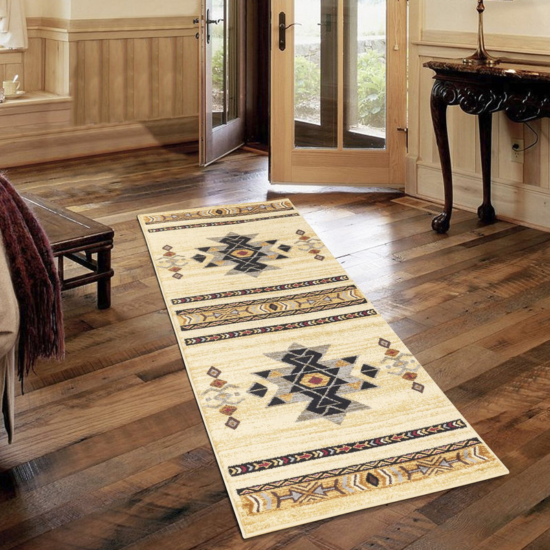 Tapis Southwest, Rectangulaire 7 pi 10 po x 10 pi 3 po, Crème