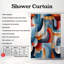 Rideau de douche Abstract Fusion - Premium-583347170
