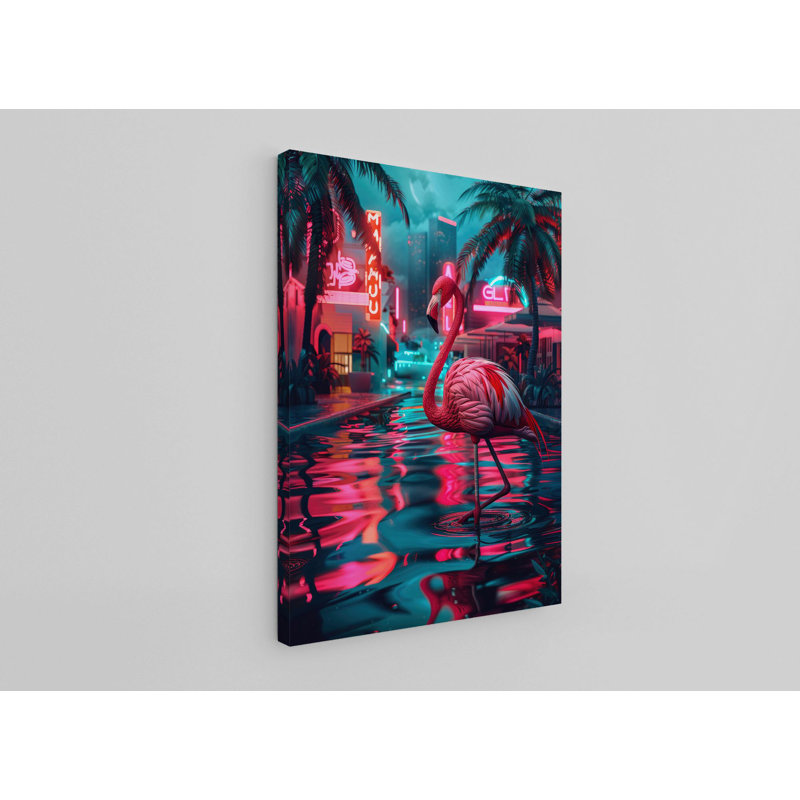 Peinture décorative sur toile, H 27,6 po x l 19,7 po