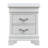Elegant Transitional Nightstand In Silver Champagne