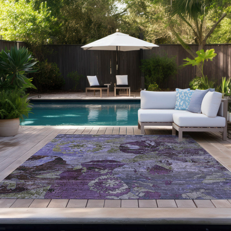 Tapis intérieur / extérieur Oatfield avec envers antidérapant, Rectangulaire 3 pi x 5 pi
