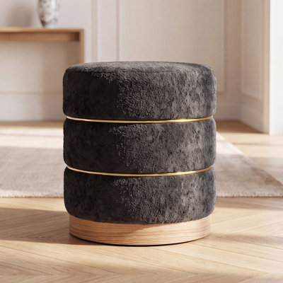 39.5cm Wide Round Standard Ottoman