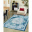 Tapis bleu / ivoire Beecham-585740204