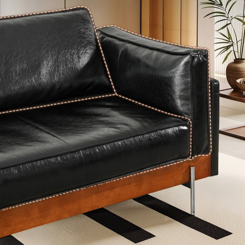 Designer Solid Wood Modular Straight Sofa