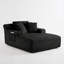Chaise longue convertible surdimensionnée moderne, support de ressorts ensachés ergonomique, aucun assemblage requis-1526932007