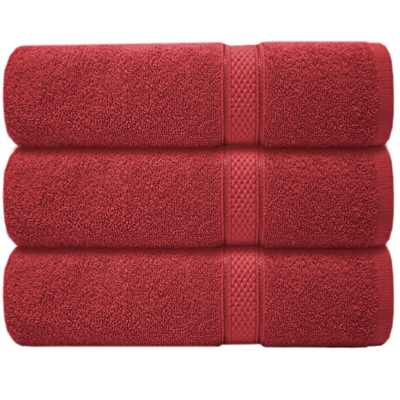 Fillbert Midweight Bath Towel, Red