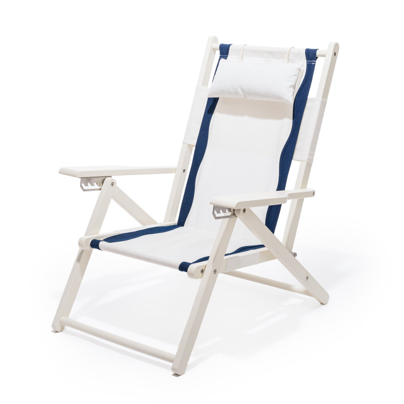  Chaise de plage pliante, Blanc