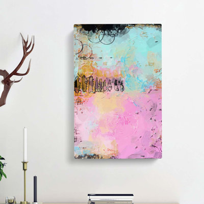 Paint Your Feelings In Abstract - Wrapped Canvas