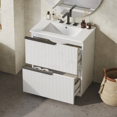 Bathroom Vanity with Full-Extension Drawers