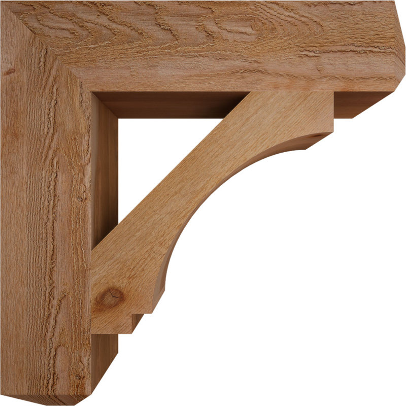 Imperial Craftsman Bracket, 28" H x 6" W x 28" D, Western Red Cedar (Rough)