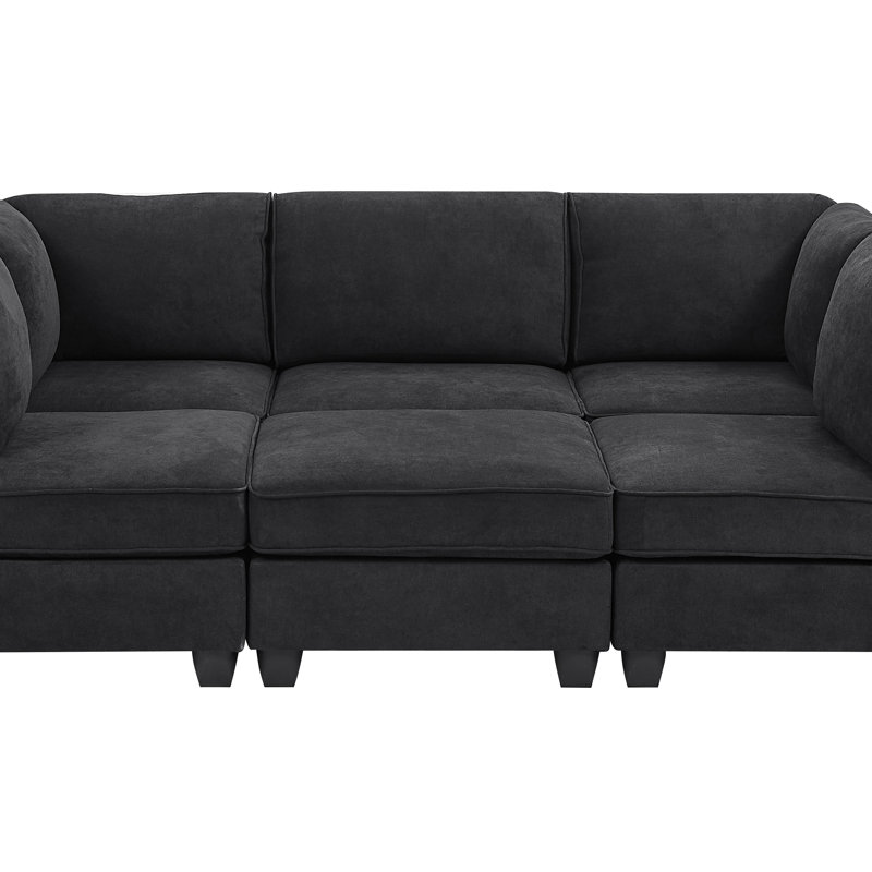 Canapé modulaire en polyester, 90" W