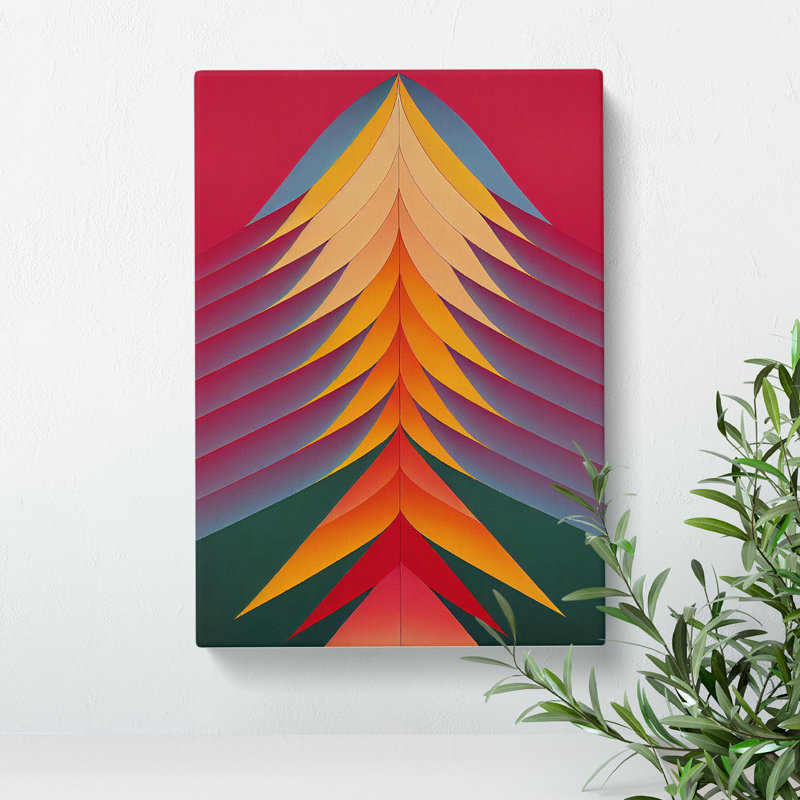 XC1022-3770X Retro Abstract Art No.6 - Wrapped Canvas Print, 50cm H x 35cm W x 3cm D