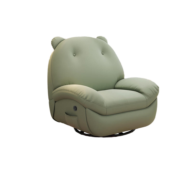 Fauteuil inclinable en simili cuir Nagely, Vert