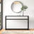 Swanage 50.25'' Glass Top Console Table