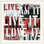 «Live the Dream Black and White I» par Michael Mullan, art textuel