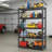 72'' H x 35.4'' W 5‑Tier Heavy‑Duty Metal Storage Shelving Unit, 2000 lbs Capacity Adjustable Steel Garage Shelf Rack for Garage, Basement, Warehouse & Utility Room, Black