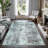 GLN Contemporary Collection - Modern Machine Washable Area Rug, Non Slip, Abstract, Living Room, Bedroom, Bathroom (Gray)-1366973595