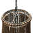 Draped Wood Bead Chandelier-151681418