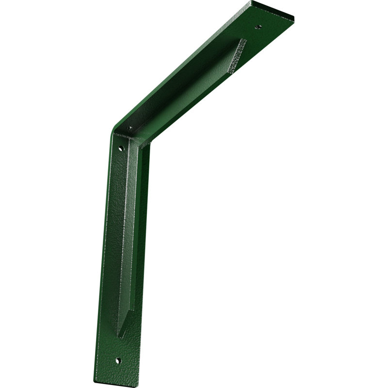Support en acier Stockport, H 12 po x l 2 po x P 12 po, Bronze foncé martelé