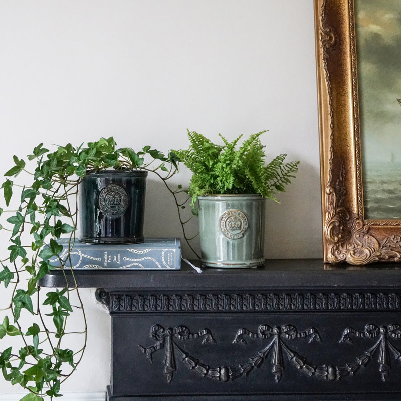 Kew Reactive Glaze Planter, Sage