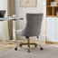 Fauteuil de bureau moderne capitonné en velours capitonné-682757762