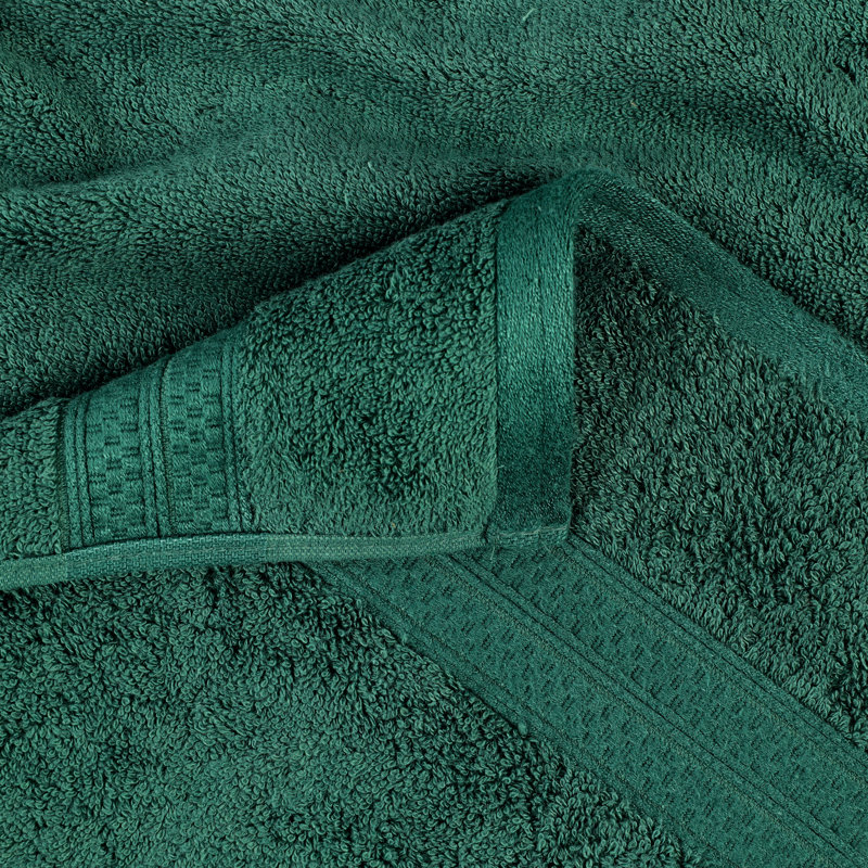 Nolhan 60% Cotton and 40% Rayon from Bamboo Hand Towel Set, Hunter Green