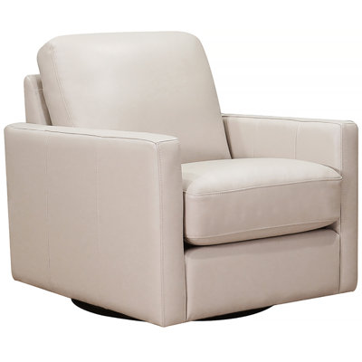 Vara Top Grain Leather Swivel Chair