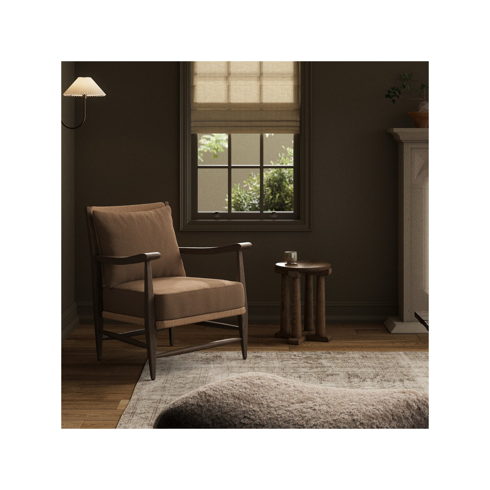 Godfrey Chair, Antwerp Cafe, Fawn Oak