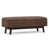 Chestnut Brown Faux Distressed Leather