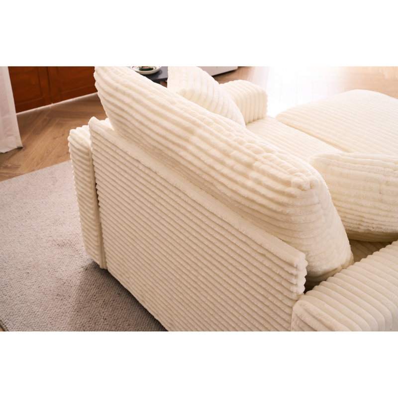 Fauteuil-lit d'appoint, fauteuil en velours côtelé moderne et confortable avec construction simple et stable, fauteuil doux pour les espaces de vie