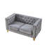 Canapé 3 places + 2 places. VELOUR GRIS