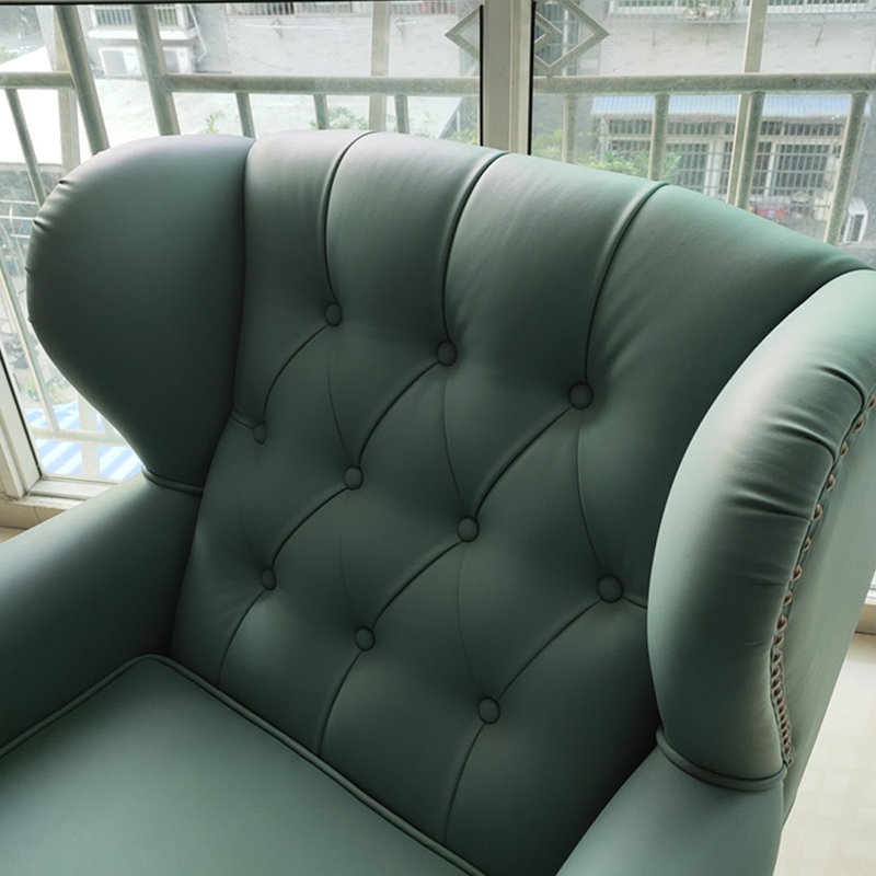 Chaise longue luxueuse en similicuir minimaliste