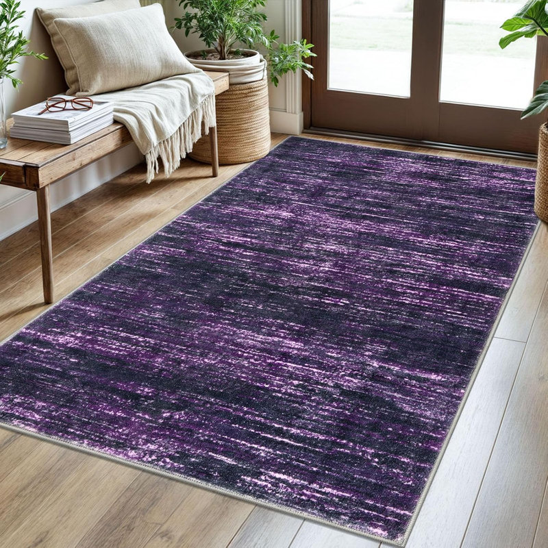 Tapis lavable 10 pi x 14 pi Modern Modern Modern , Rectangle de 10 pi x 14 pi, Bleu marine / gris / neutre / multicolore