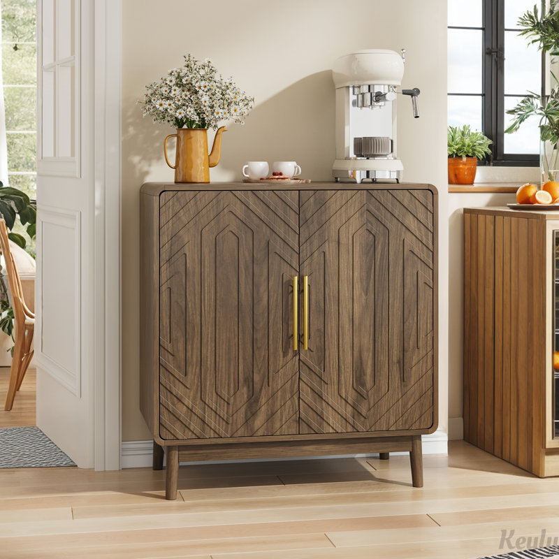 Findley Carved 2-Door Sideboard with Adjustable Shelves
